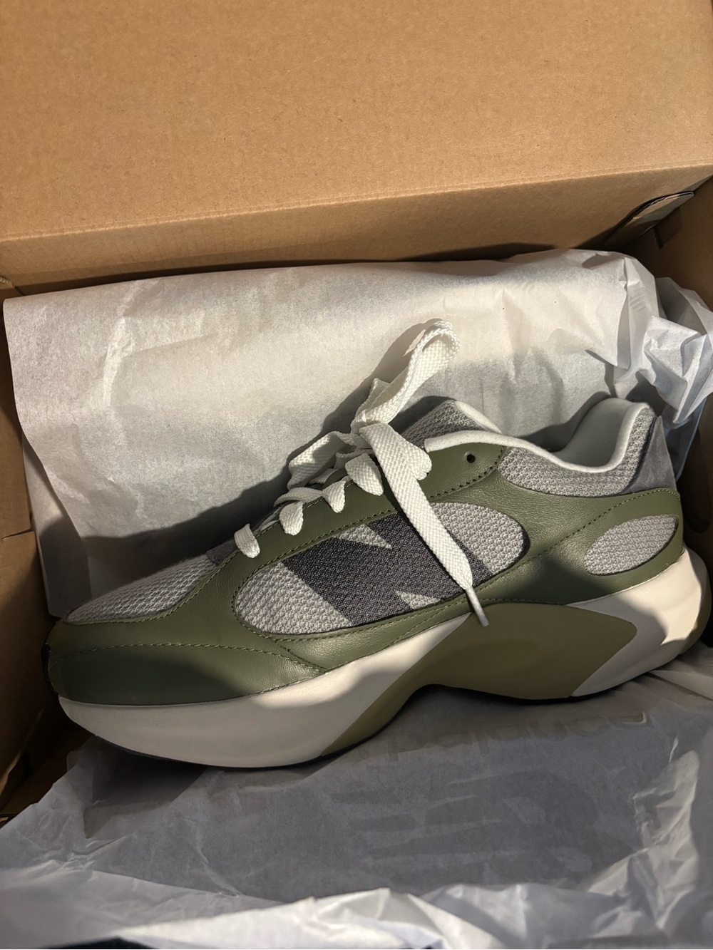 Men's New Balance WRPD Runner - Size 10.5 - Dark Olivine, Sea Salt